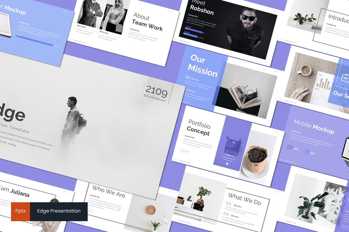 Template Presentasi Edge - Kreatif dan Minimalis untuk Semua Kebutuhan