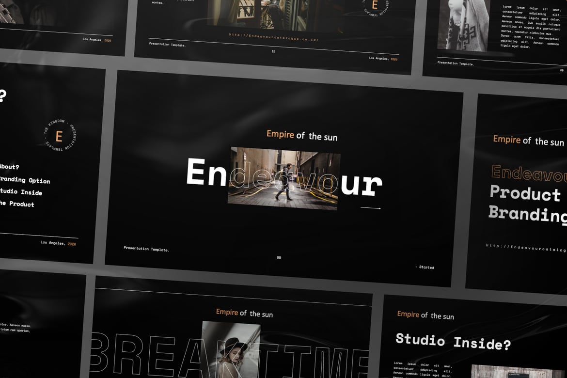 Template PowerPoint Fashion Editorial yang Modern dan Profesional