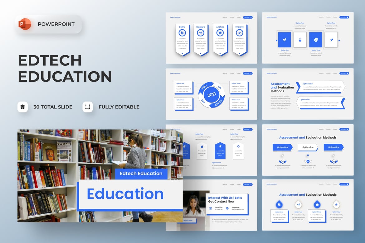 Template Presentasi EdTech yang Menarik dan Profesional