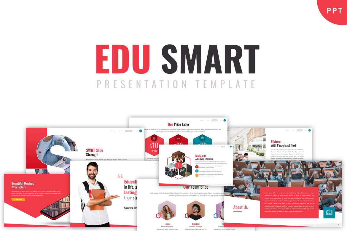 Template Presentasi Edu Smart - Tingkatkan Kualitas Presentasi Anda