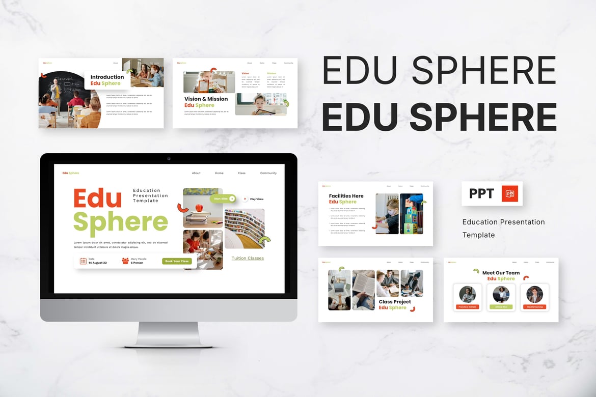 Edu Sphere - Template Powerpoint Pendidikan Kreatif