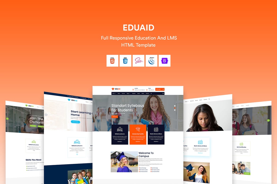 Template Website Eduaid - Solusi Kreatif untuk Pendidikan Anda