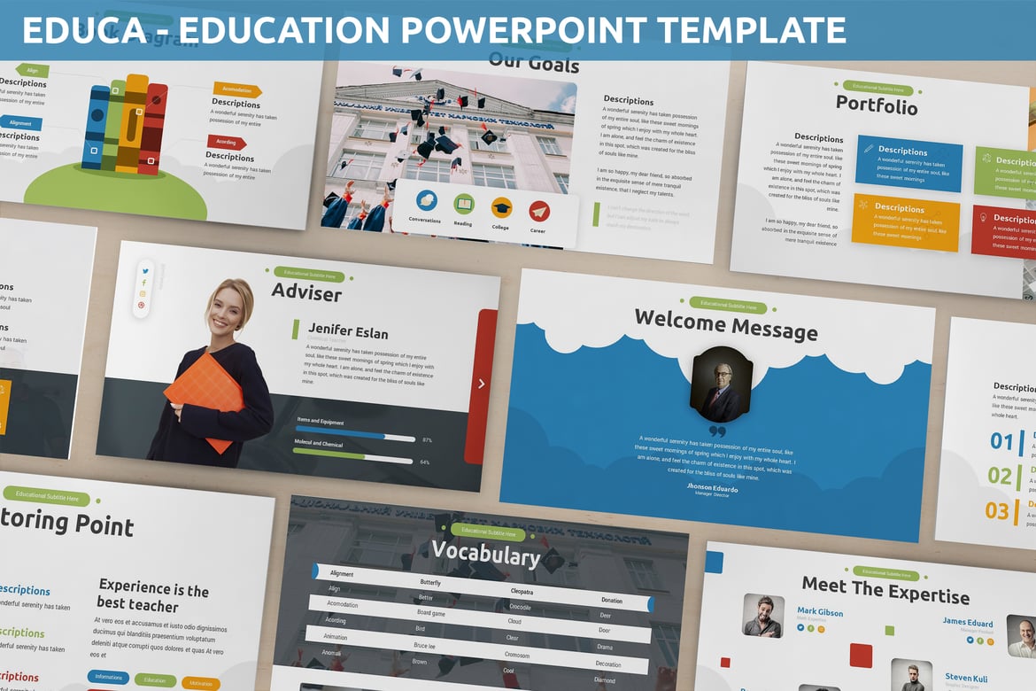Educa - Template Powerpoint Pendidikan Modern