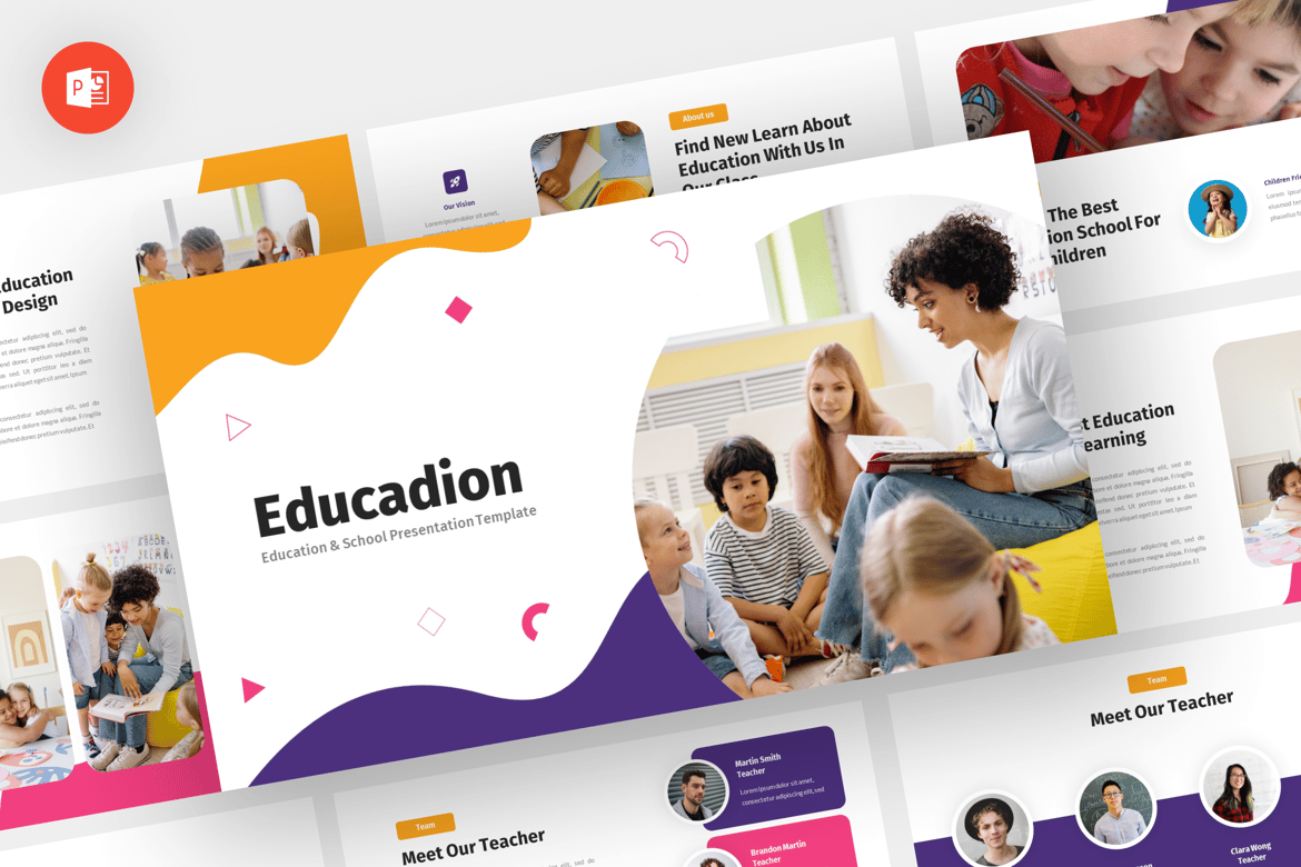 Template Presentasi Pendidikan - Educadion Powerpoint yang Modern dan Profesional