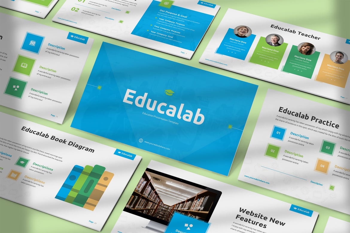 Template Powerpoint Educalab - Solusi Presentasi Menarik dan Profesional