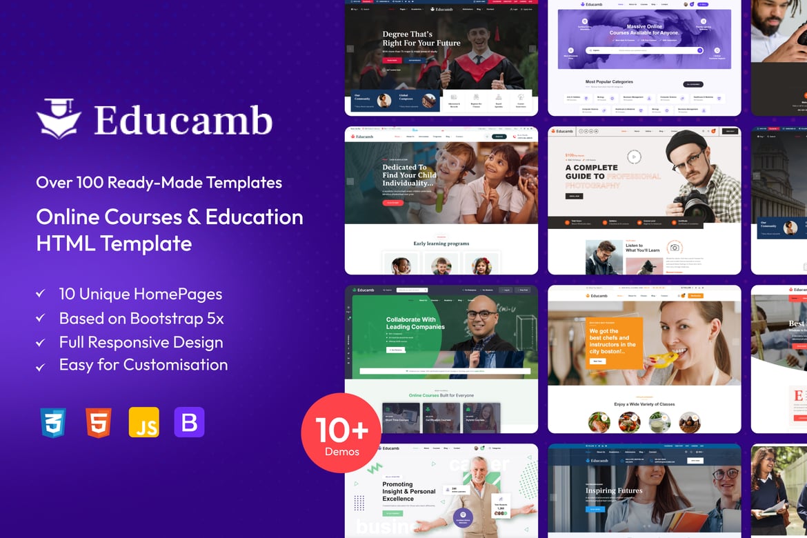 Educamb - Template Website Pendidikan Modern dan Responsif