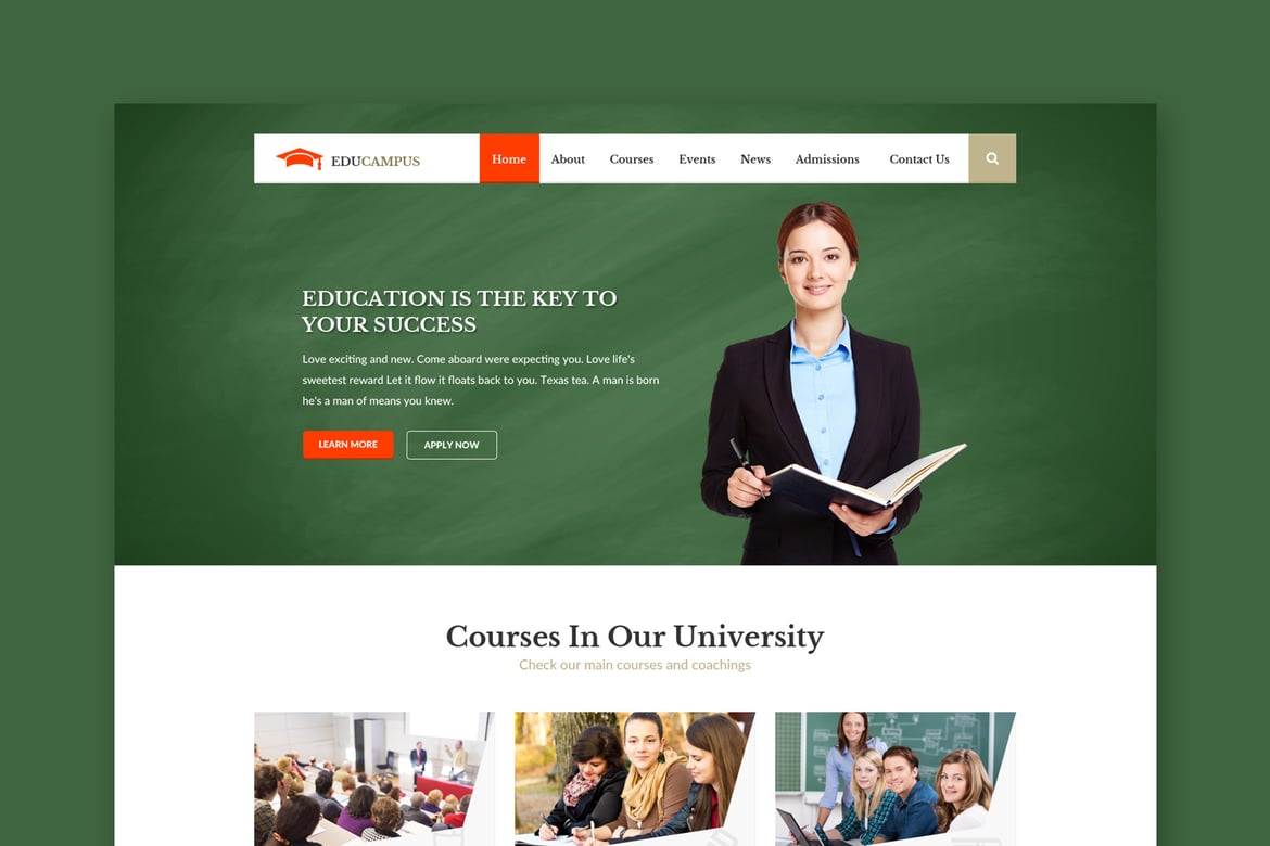 Template Web EduCampus - Solusi Cerdas untuk Institusi Pendidikan