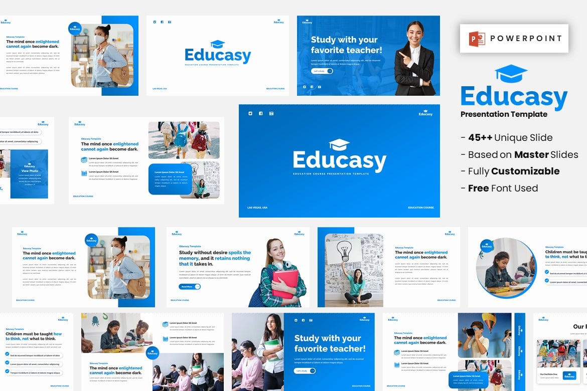 Template Presentasi Pendidikan Educasy - Powerpoint yang Modern dan Kreatif