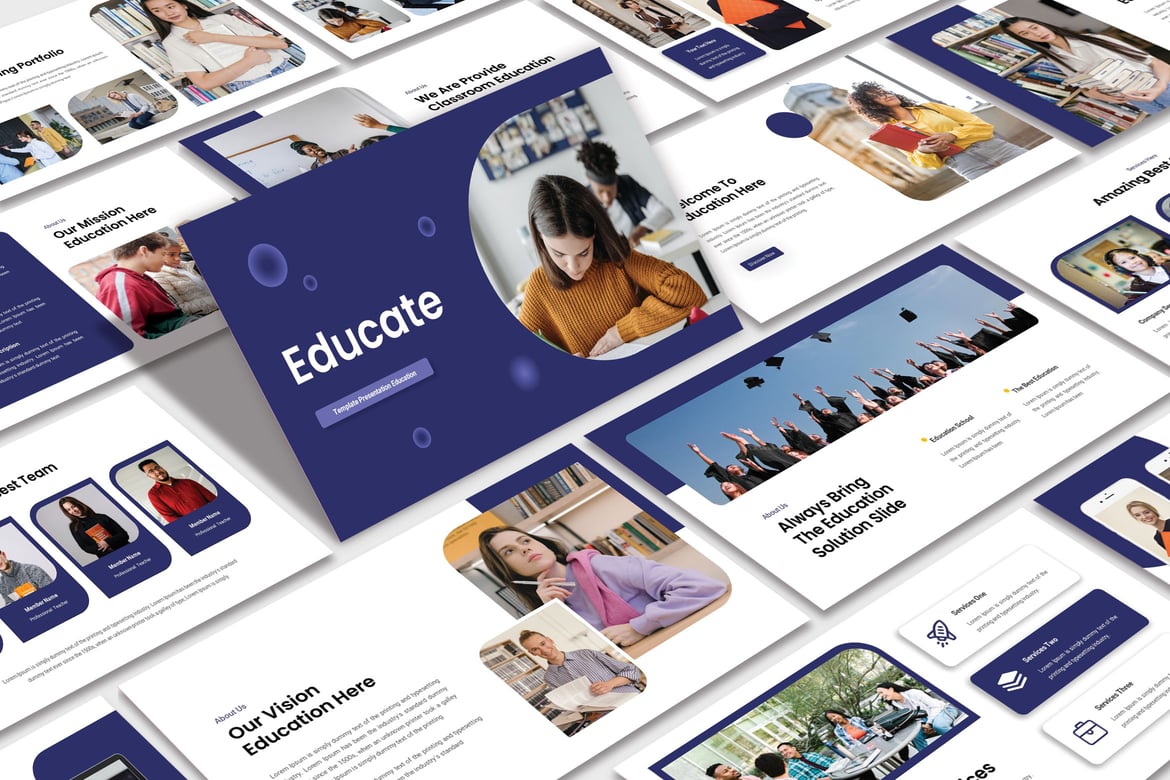 Template Presentasi PowerPoint Edukasi yang Menarik