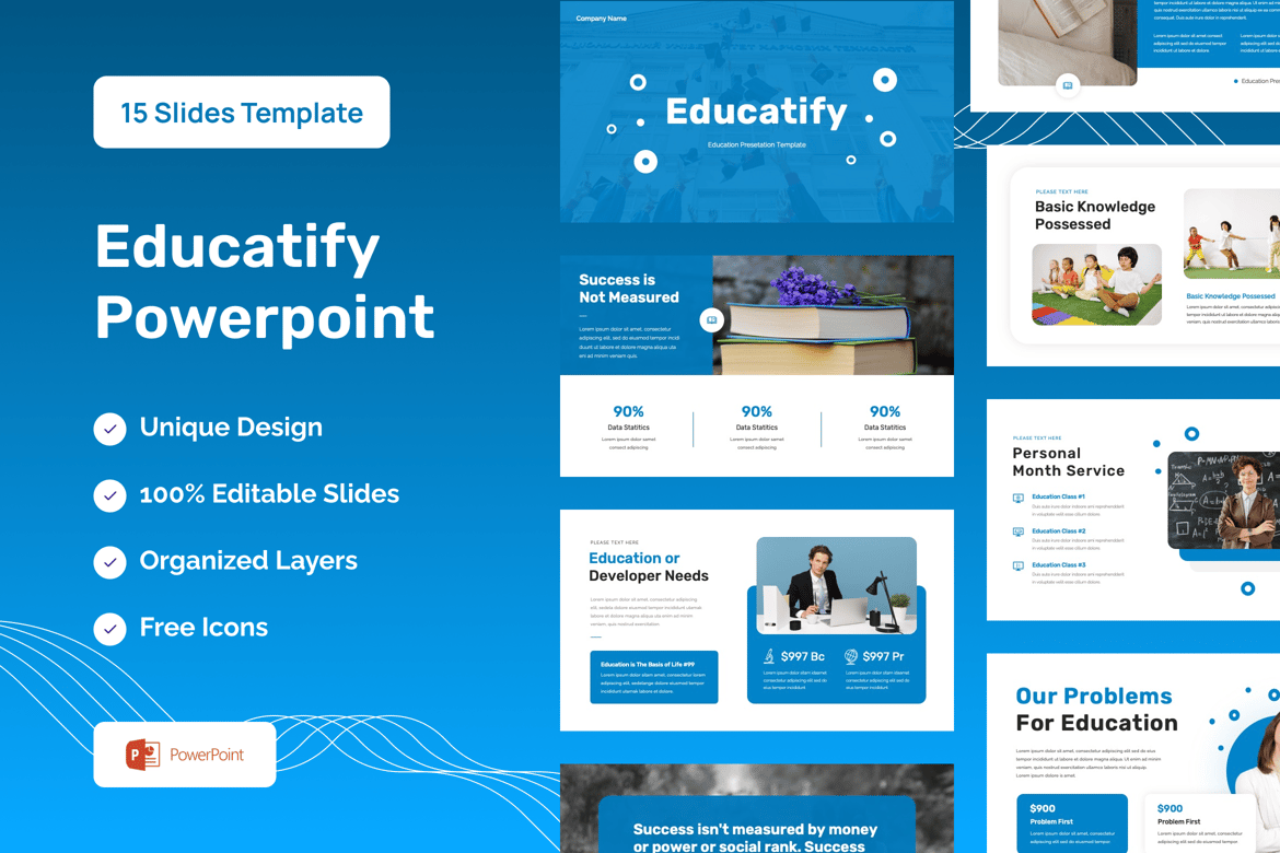 Template Presentasi Edukasi - PowerPoint yang Menarik dan Modern