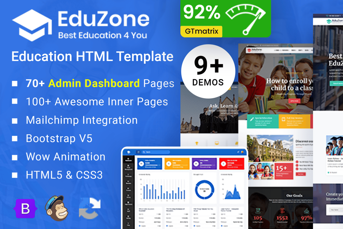 Template Website Sekolah dan Kursus dengan Dashboard Admin