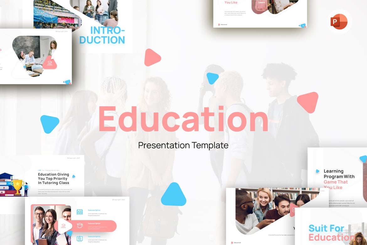 Template PowerPoint Kreatif untuk Pendidikan yang Menarik