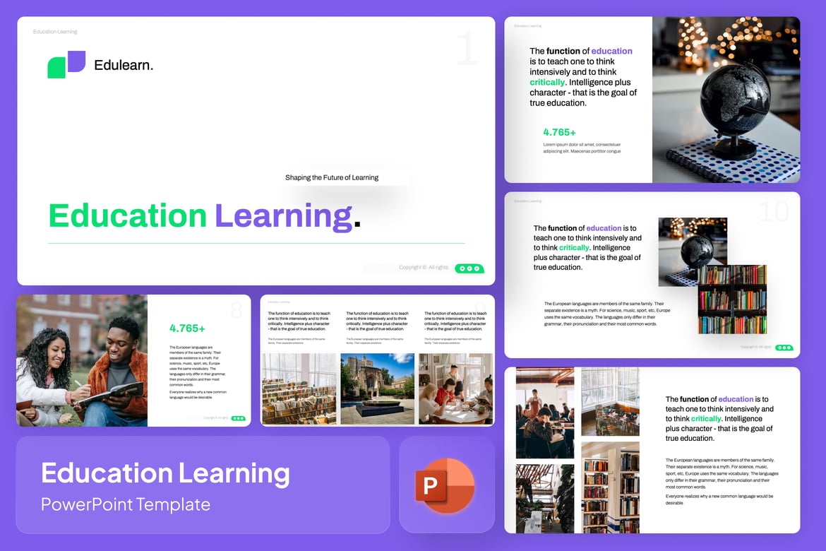 Template PowerPoint Pembelajaran yang Menarik dan Profesional