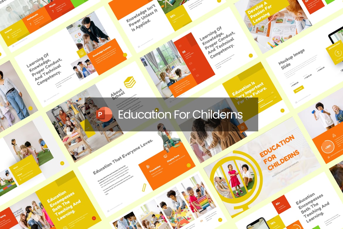 Template PowerPoint Edukasi Anak yang Menarik dan Modern