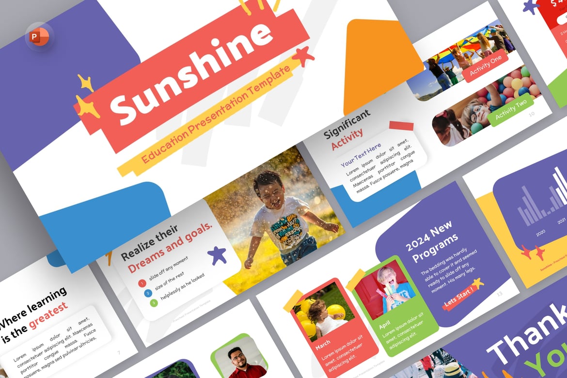 Template PowerPoint Edukasi Anak yang Menarik