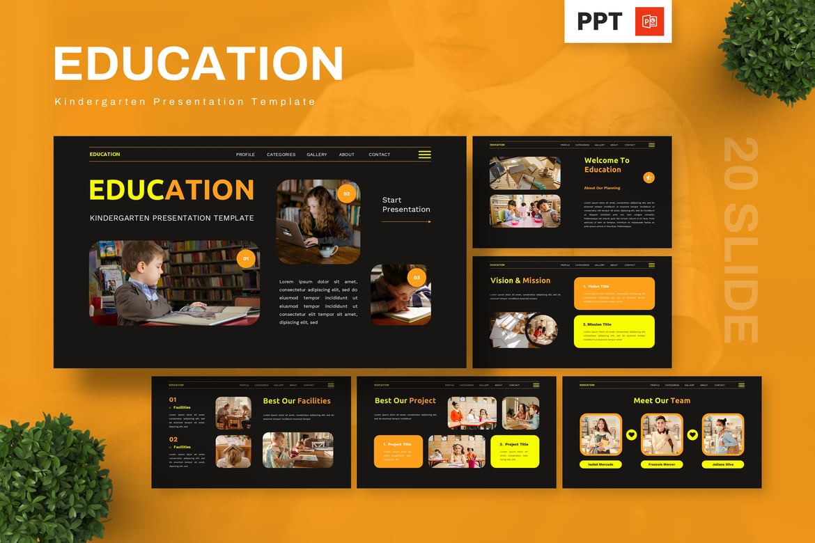 Template Powerpoint Kreatif untuk Pendidikan Anak Usia Dini