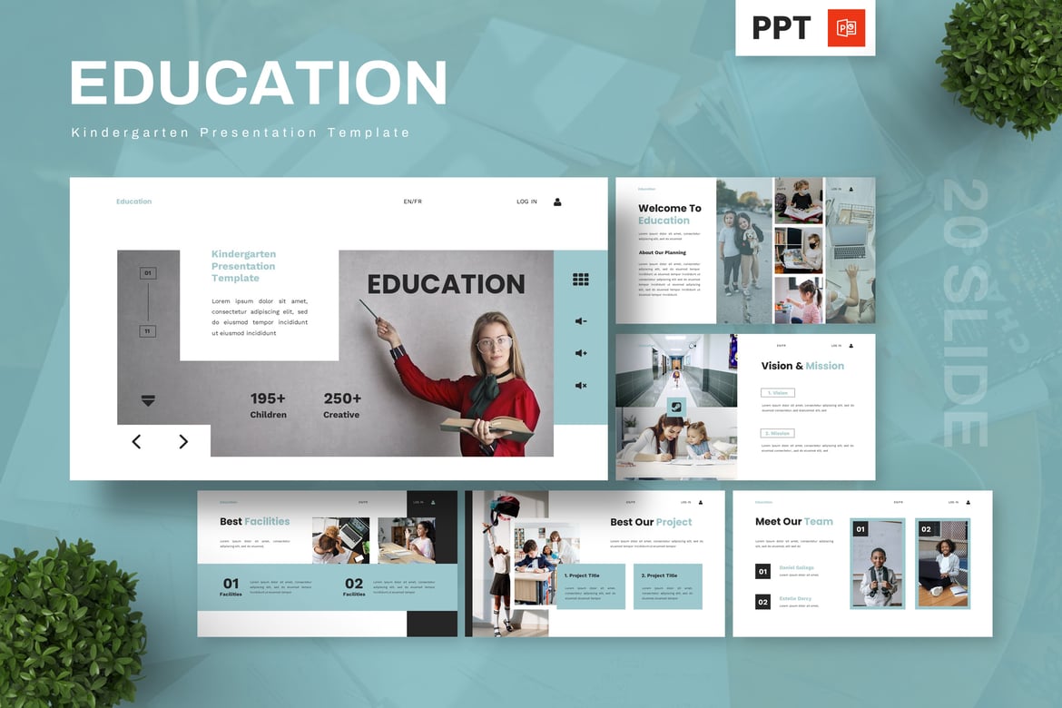 Template Powerpoint Pendidikan untuk TK yang Menarik dan Interaktif