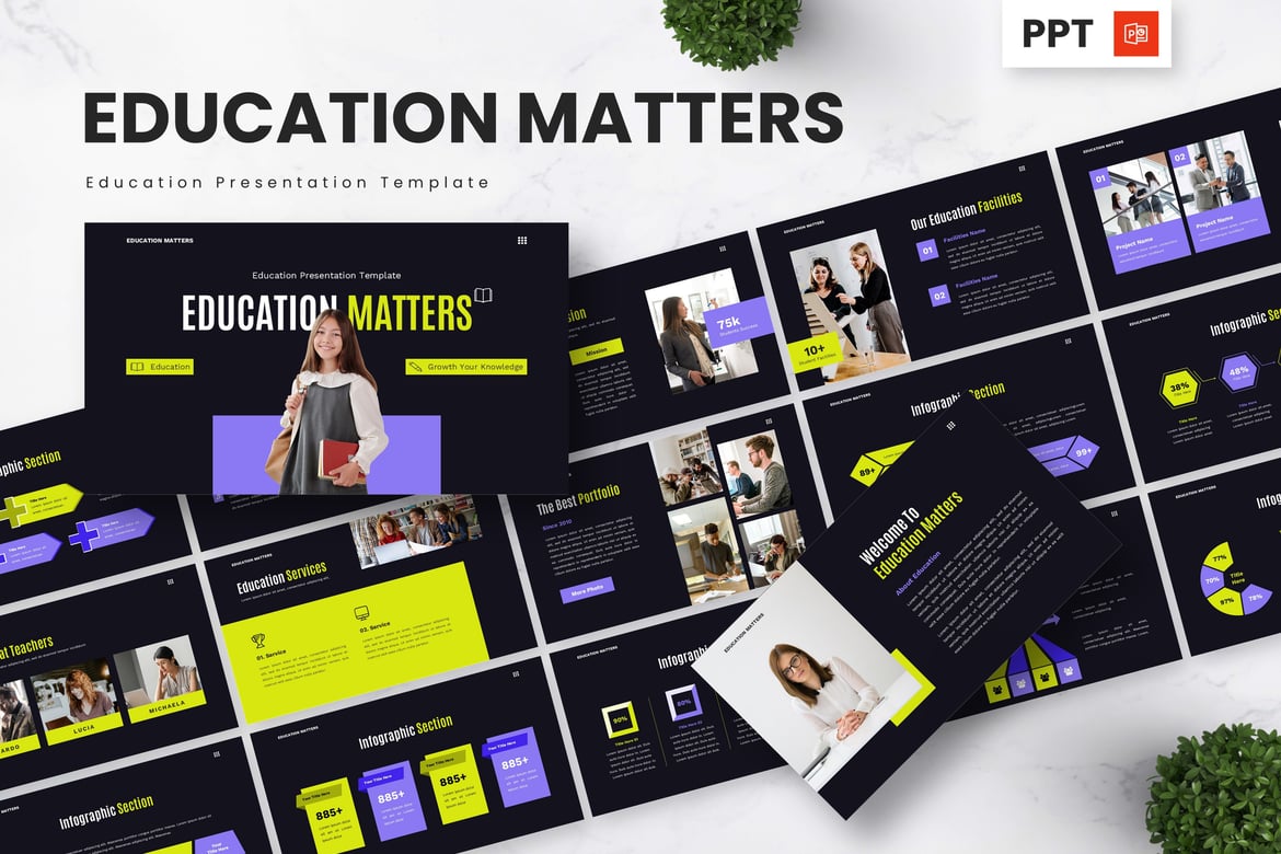 Template PowerPoint Pendidikan - Solusi Kreatif untuk Presentasi Anda