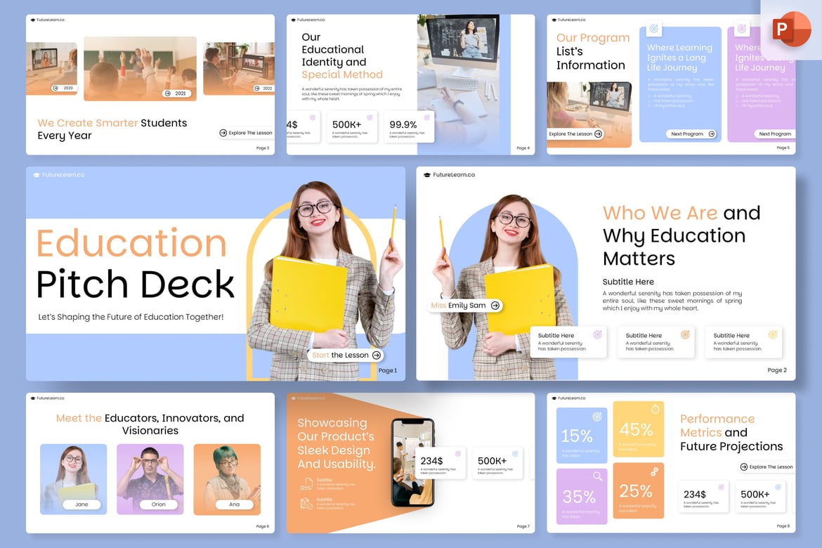 Template Presentasi Pendidikan - PowerPoint Modern dan Menarik