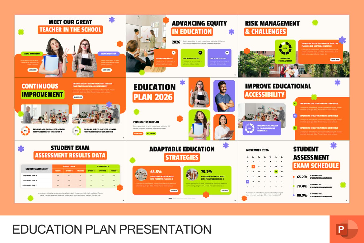 Template Presentasi Rencana Pendidikan yang Menarik dan Efektif