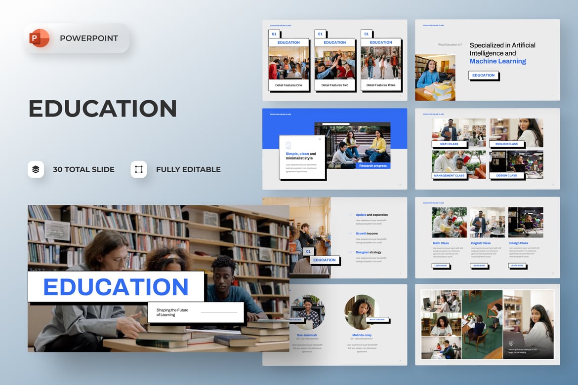 Template PowerPoint Edukasi yang Menarik dan Profesional
