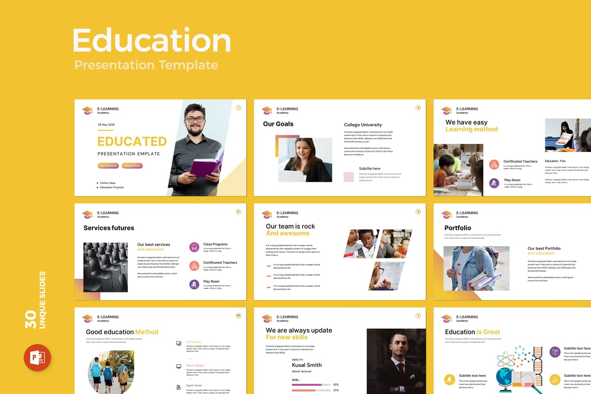 Template PowerPoint Pendidikan yang Menarik dan Praktis