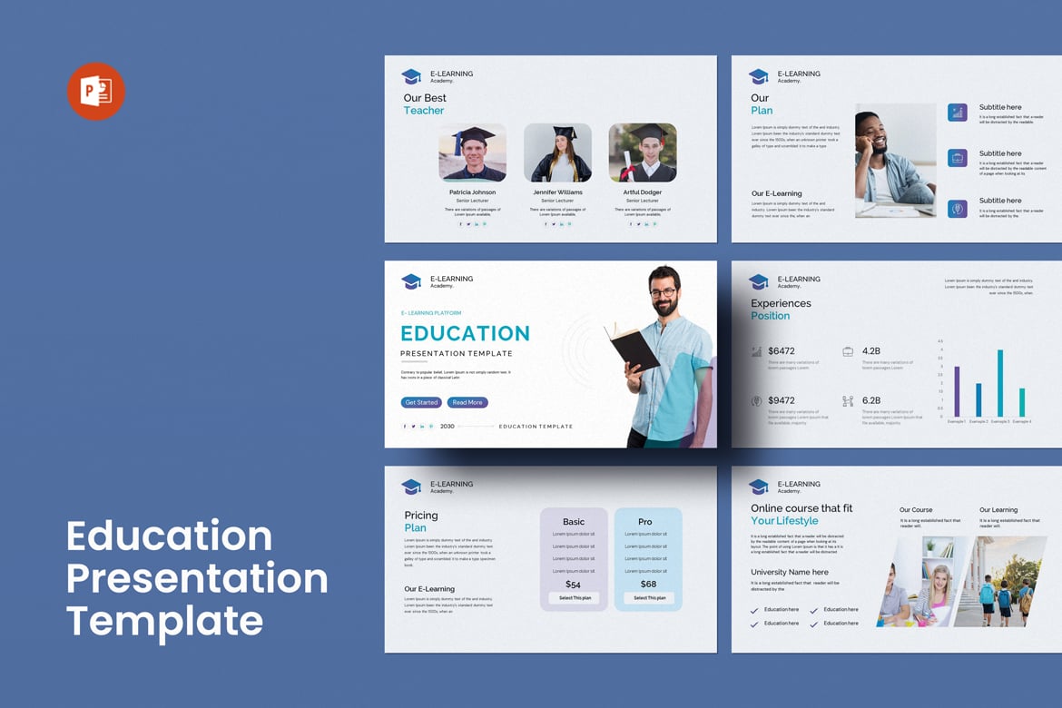 Template Presentasi PowerPoint untuk Pendidikan yang Kreatif dan Minimalis