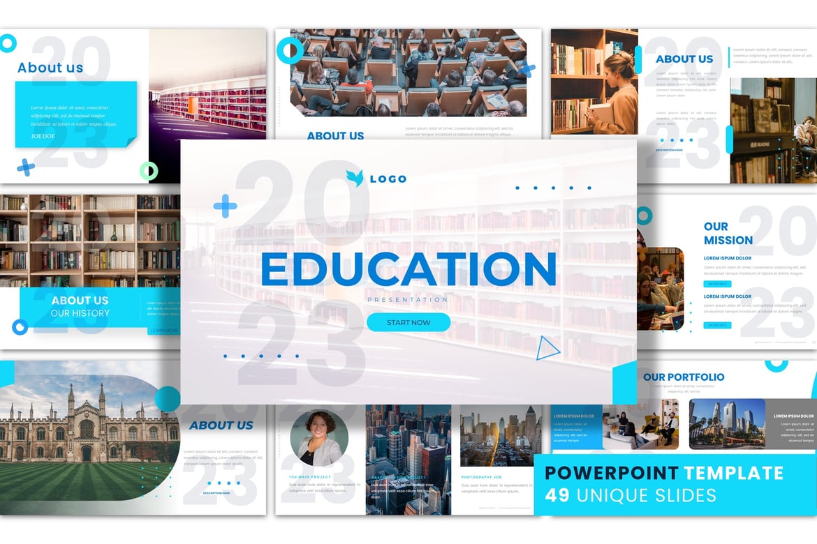 Template Presentasi PowerPoint Pendidikan yang Menarik dan Profesional