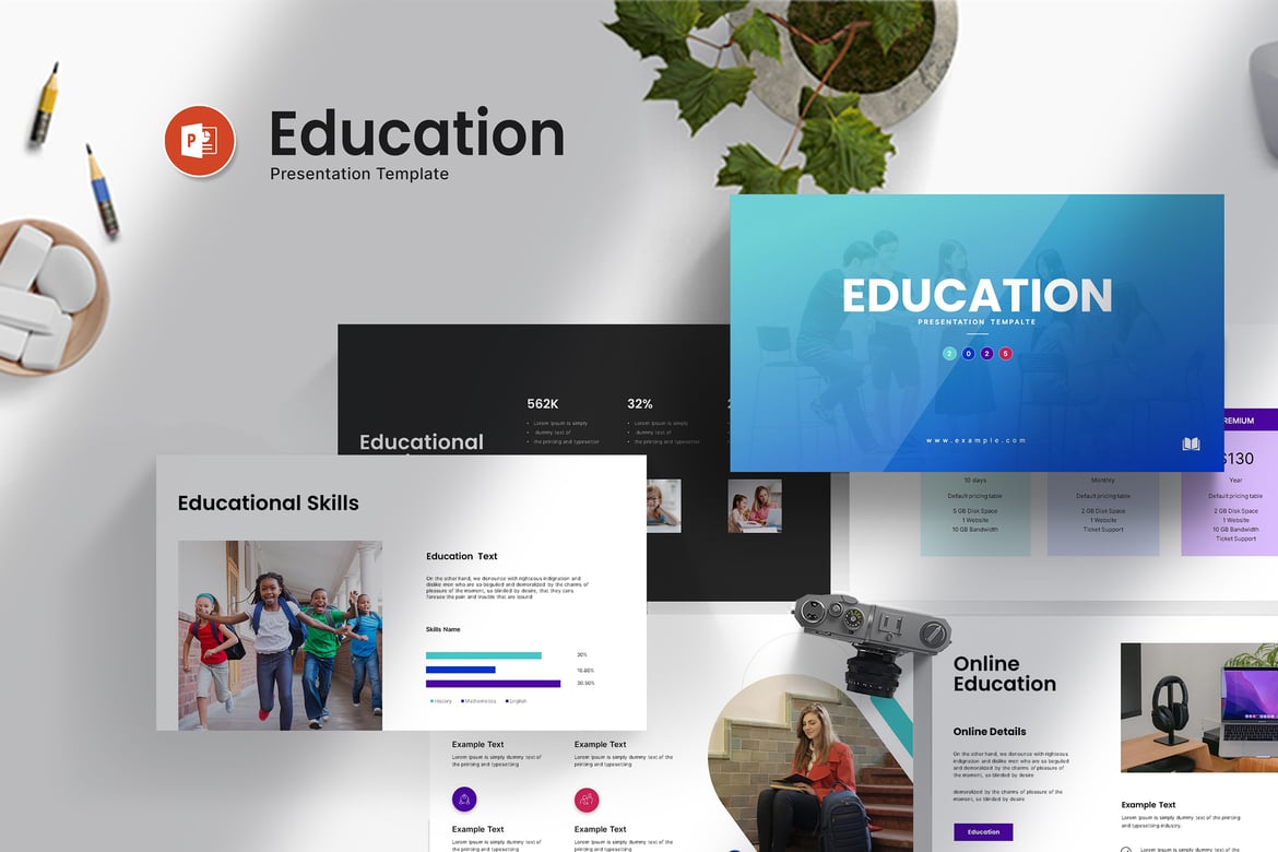 Template Presentasi PowerPoint Edukasi yang Elegan dan Serbaguna