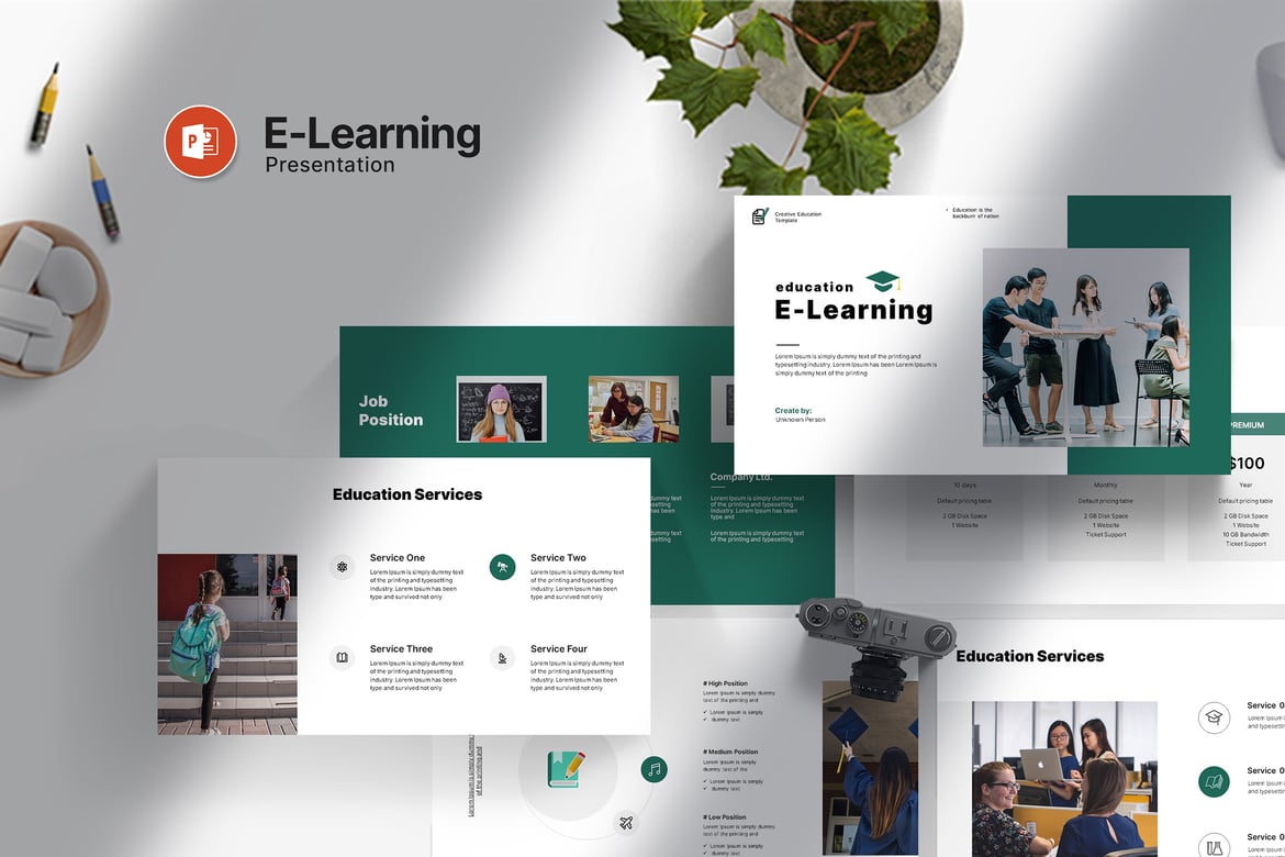 Template PowerPoint Presentasi Pendidikan yang Menarik dan Profesional