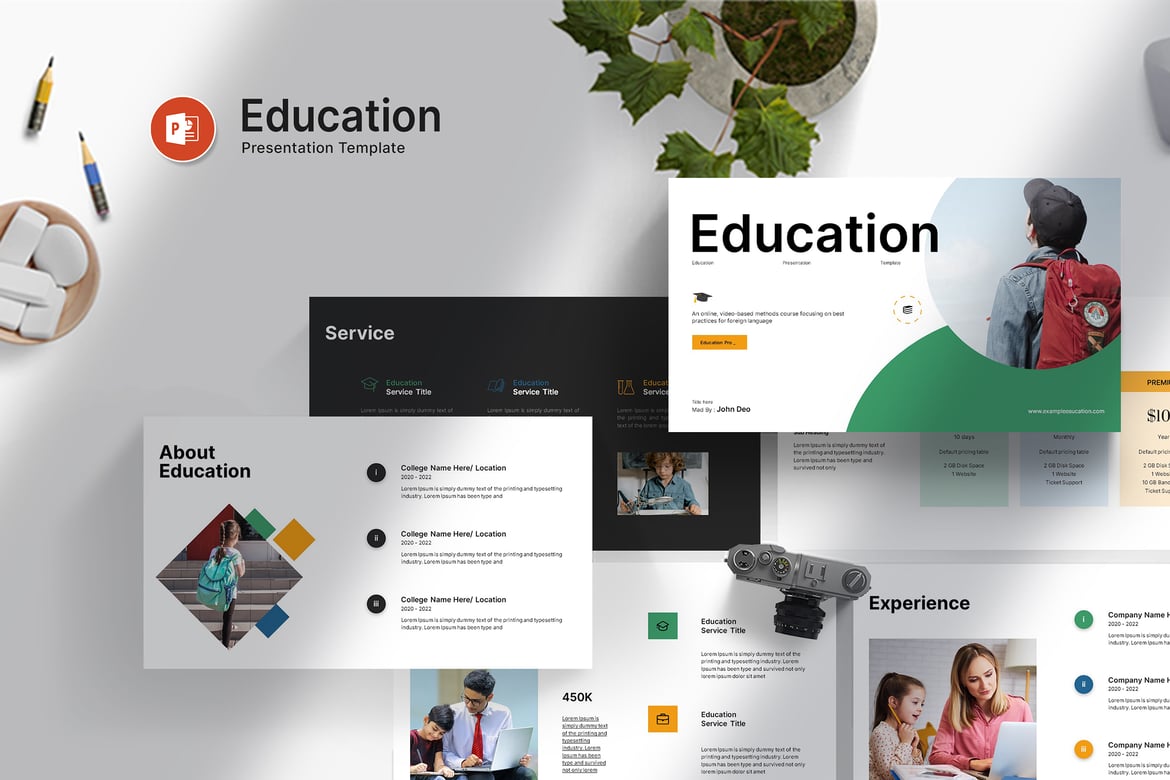 Template PowerPoint Presentasi Pendidikan yang Menarik dan Profesional
