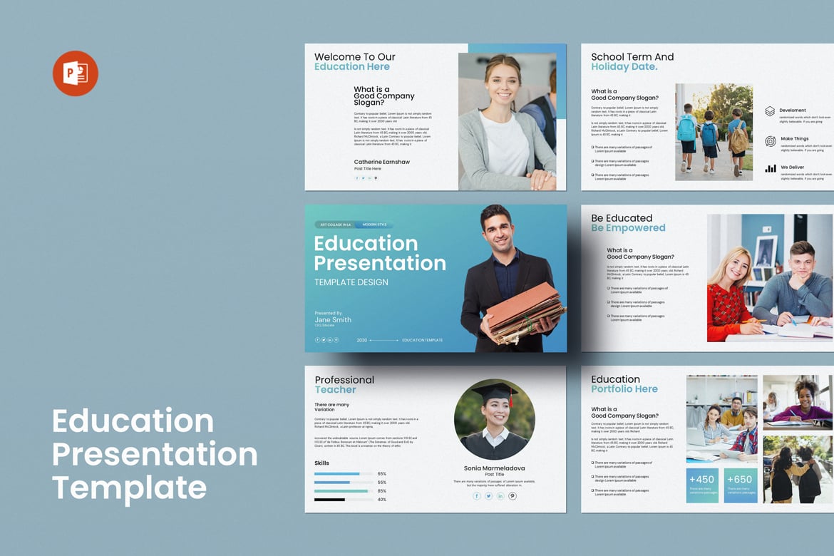 Template PowerPoint Pendidikan yang Menarik dan Serbaguna