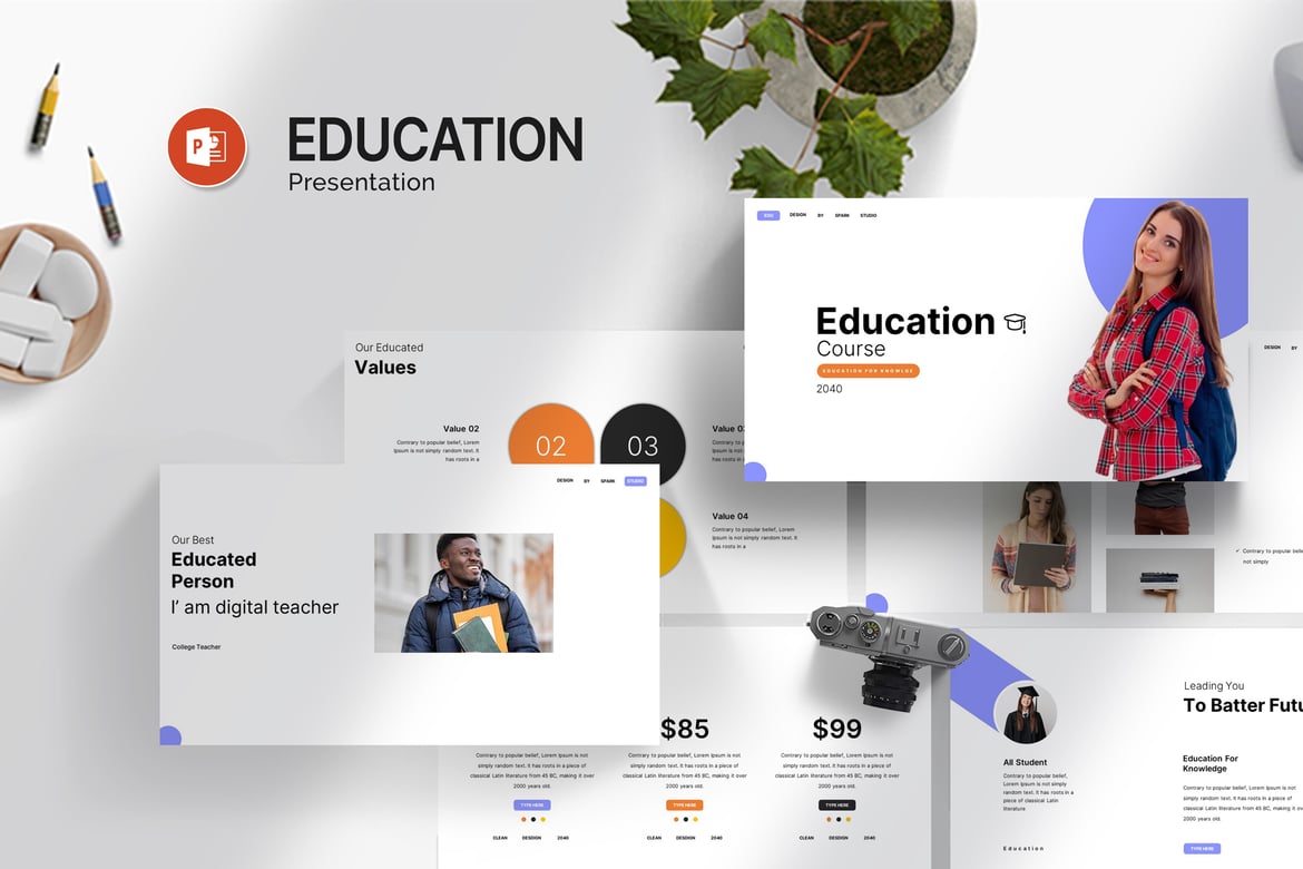 Template PowerPoint Pendidikan yang Menarik dan Profesional