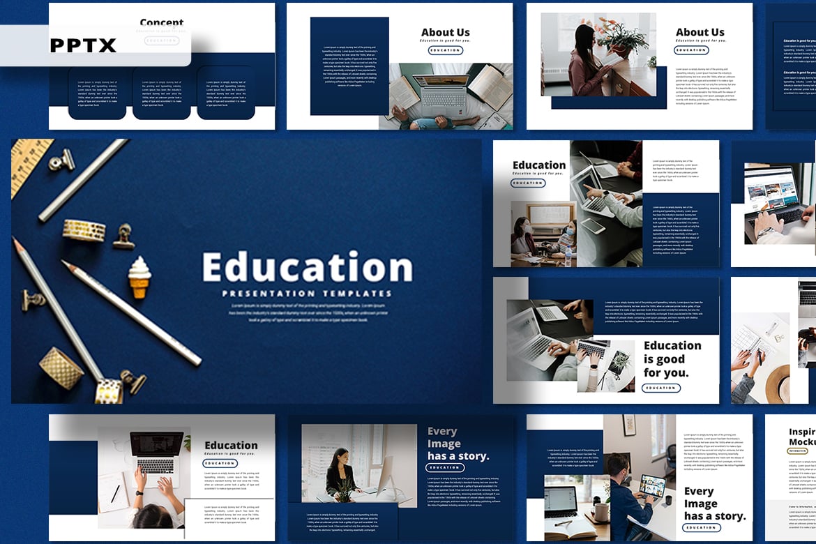 Template Presentasi PowerPoint Pendidikan yang Menarik dan Modern