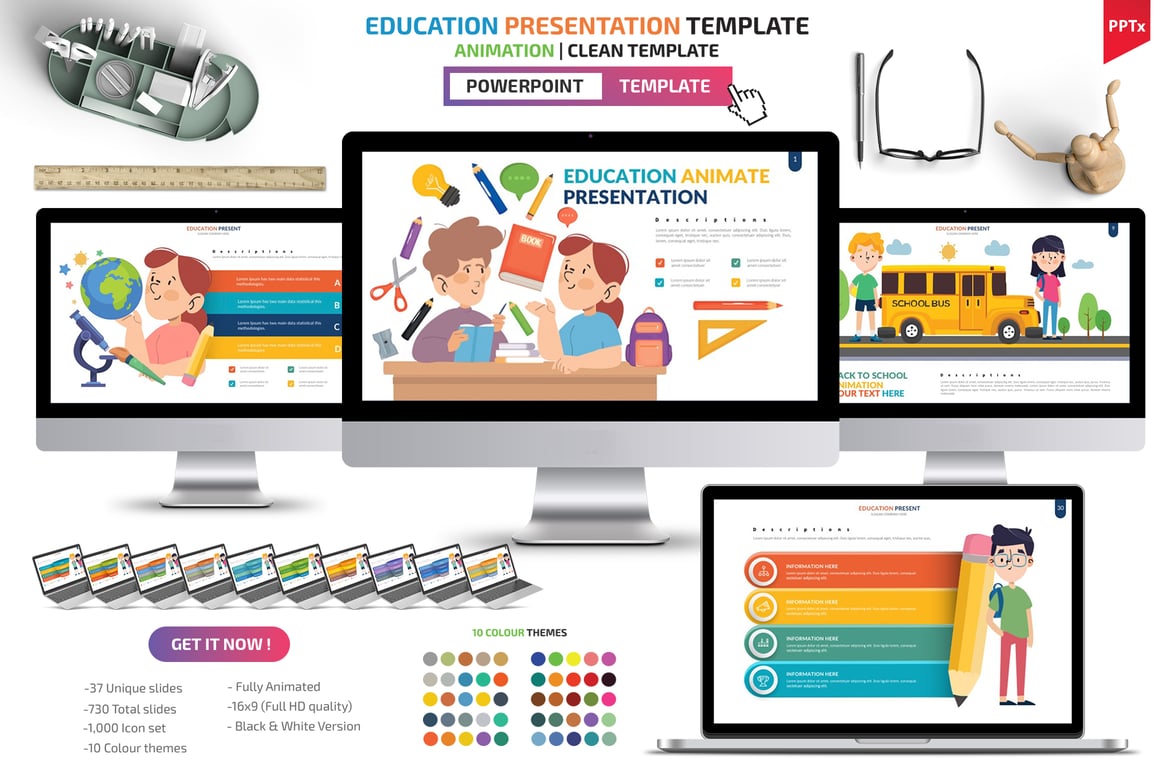 Template Powerpoint Pendidikan yang Menarik dan Profesional