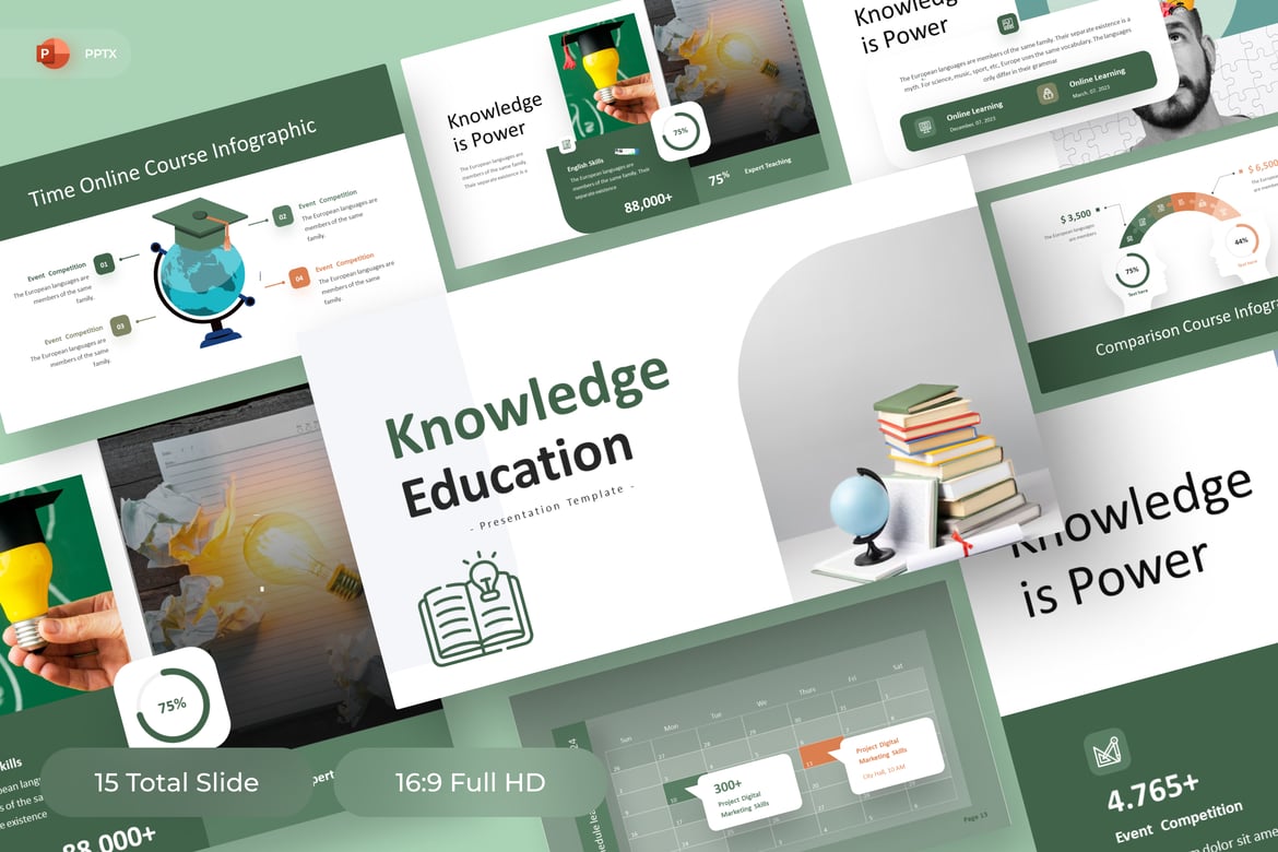 Template PowerPoint Pendidikan yang Menarik dan Profesional
