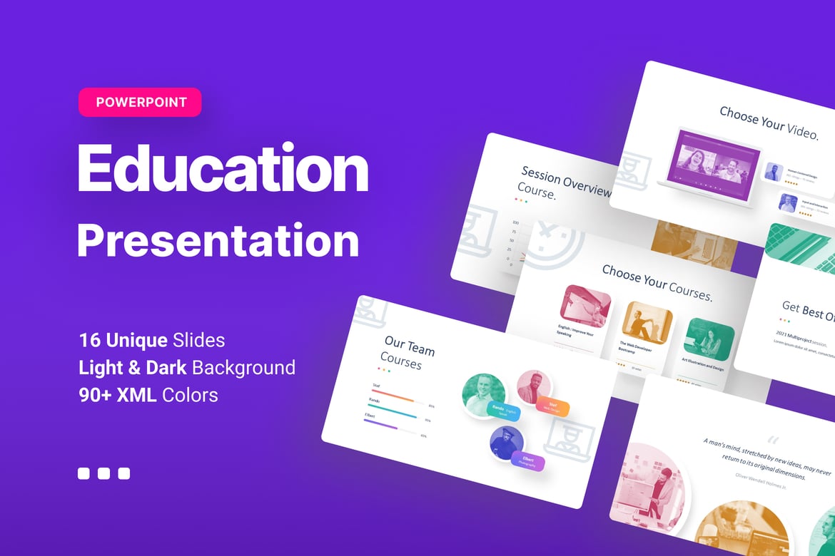 Template PowerPoint Pendidikan yang Menarik dan Profesional