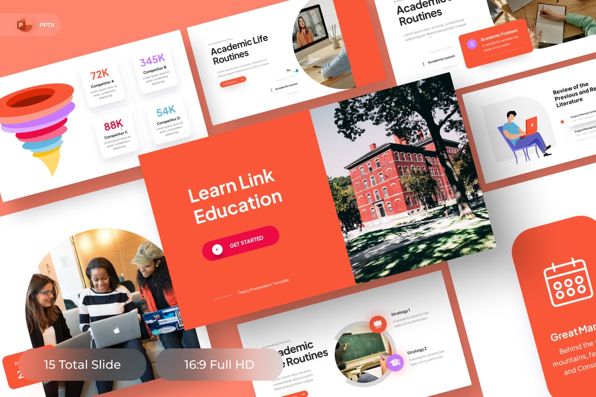Template PowerPoint Pendidikan yang Menarik dan Profesional
