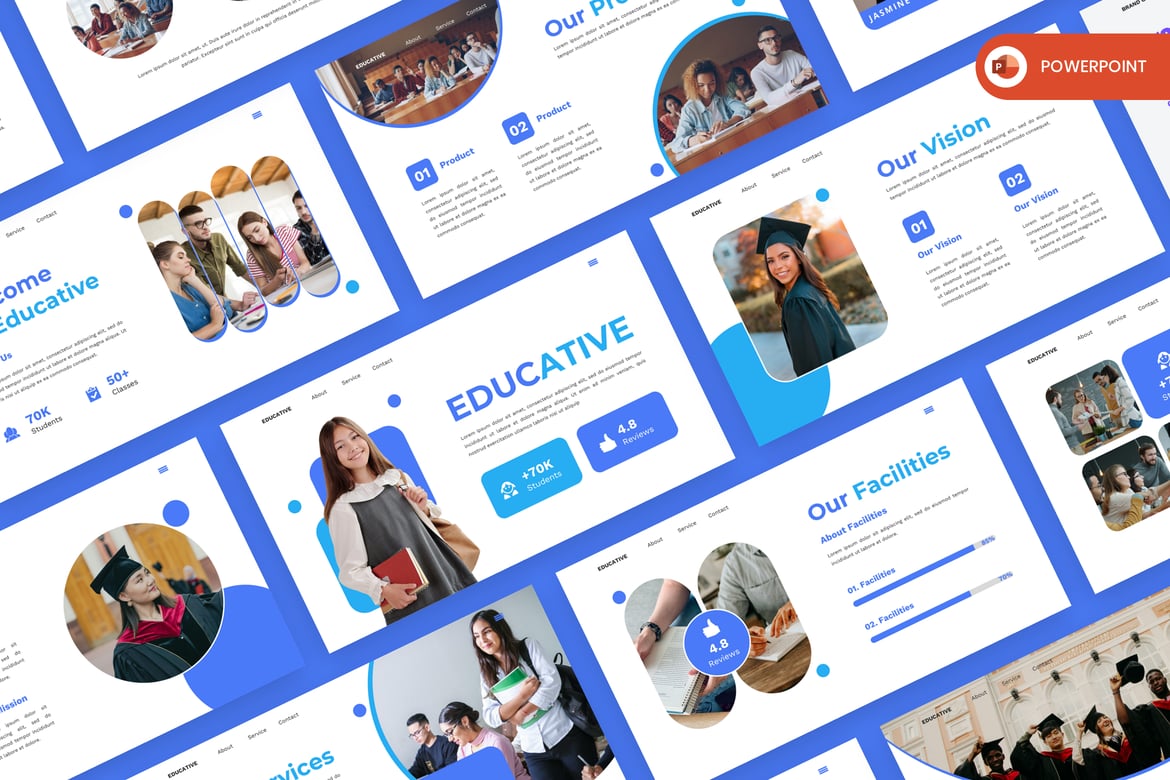 Template PowerPoint Pendidikan yang Menarik dan Profesional