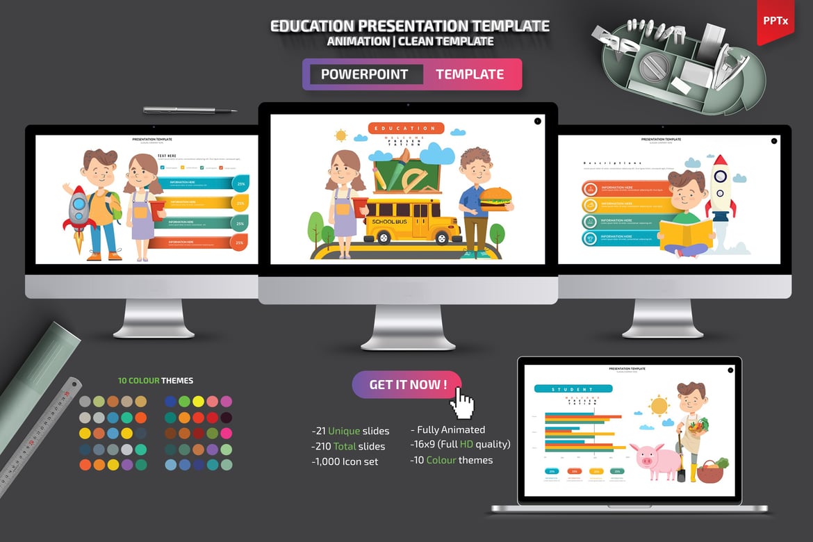 Template Powerpoint Edukasi yang Menarik dan Profesional