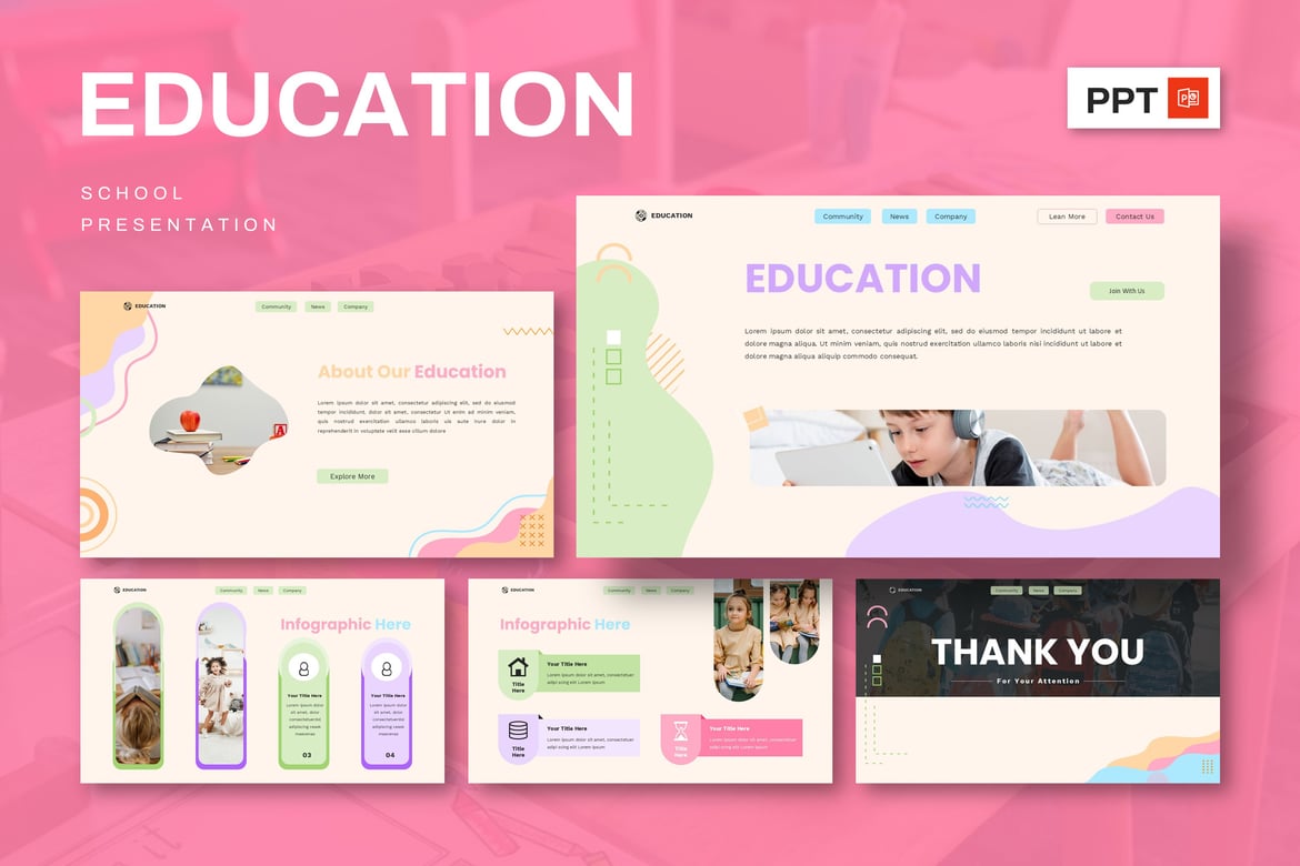 Template Presentasi Powerpoint Sekolah yang Menarik dan Kreatif