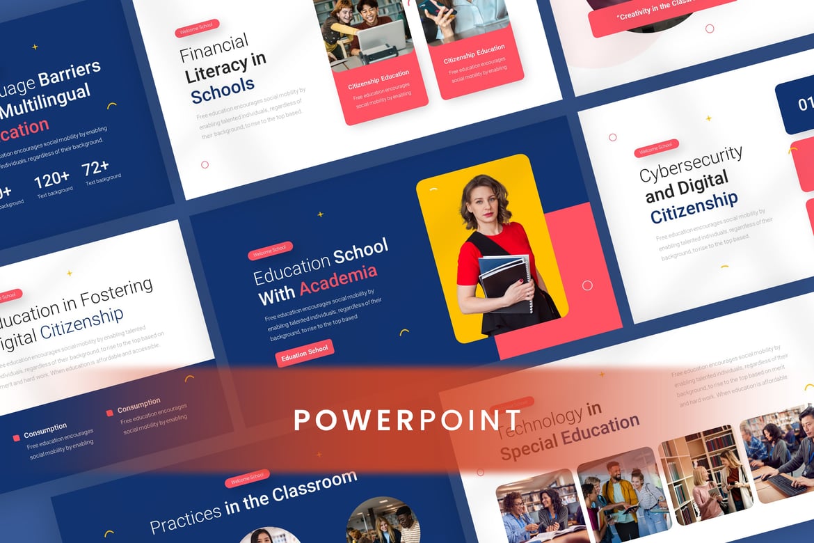 Template Powerpoint Sekolah yang Modern dan Profesional