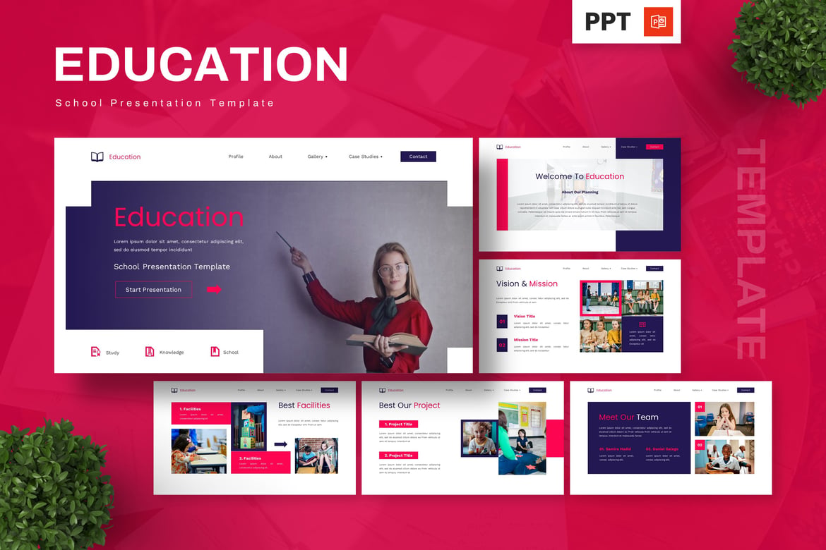 Template Powerpoint Pendidikan untuk Sekolah dan Universitas
