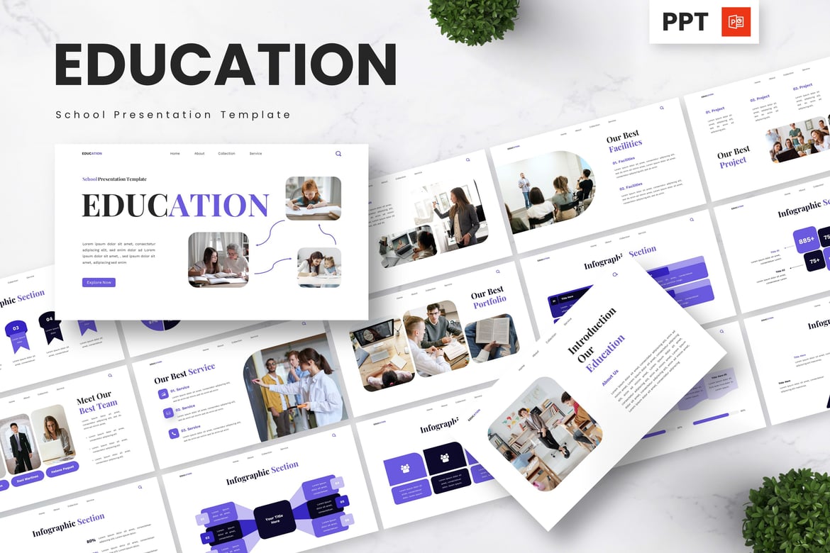 Template Powerpoint Sekolah yang Menarik dan Profesional