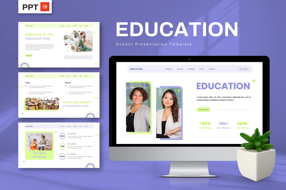 Template PowerPoint Sekolah yang Kreatif dan Mudah Disesuaikan