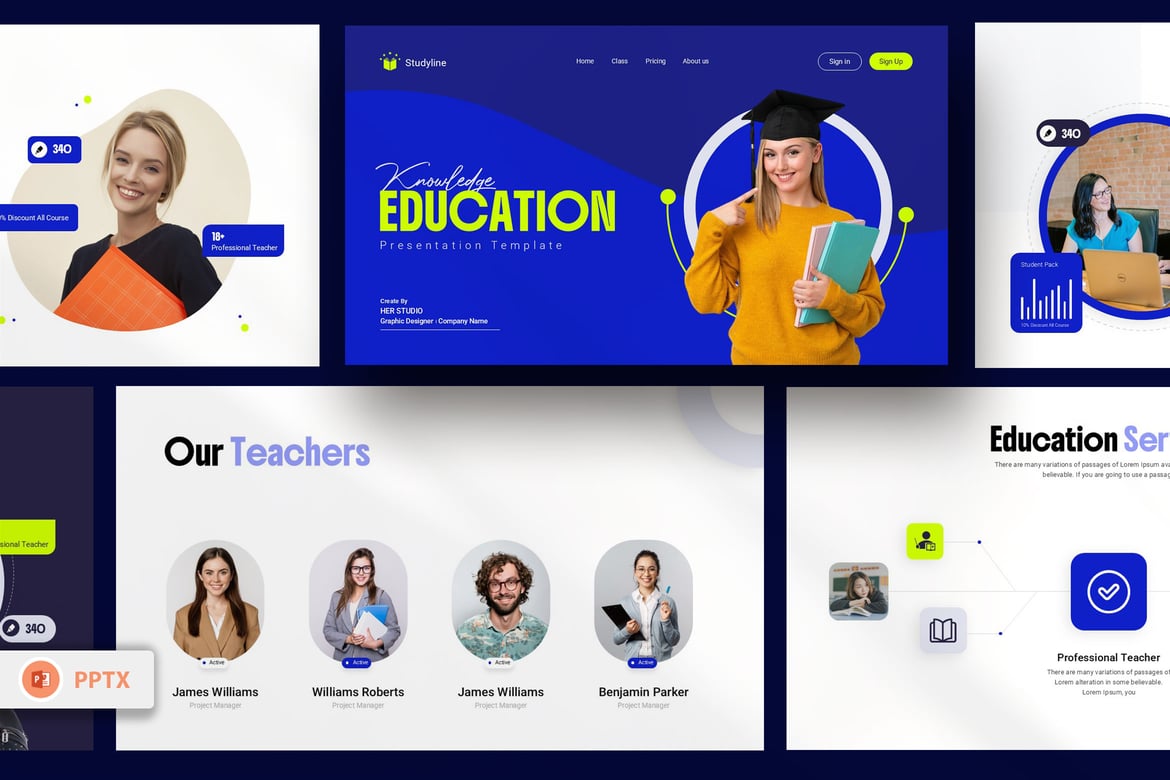 Template Presentasi PowerPoint Edukasi yang Menarik