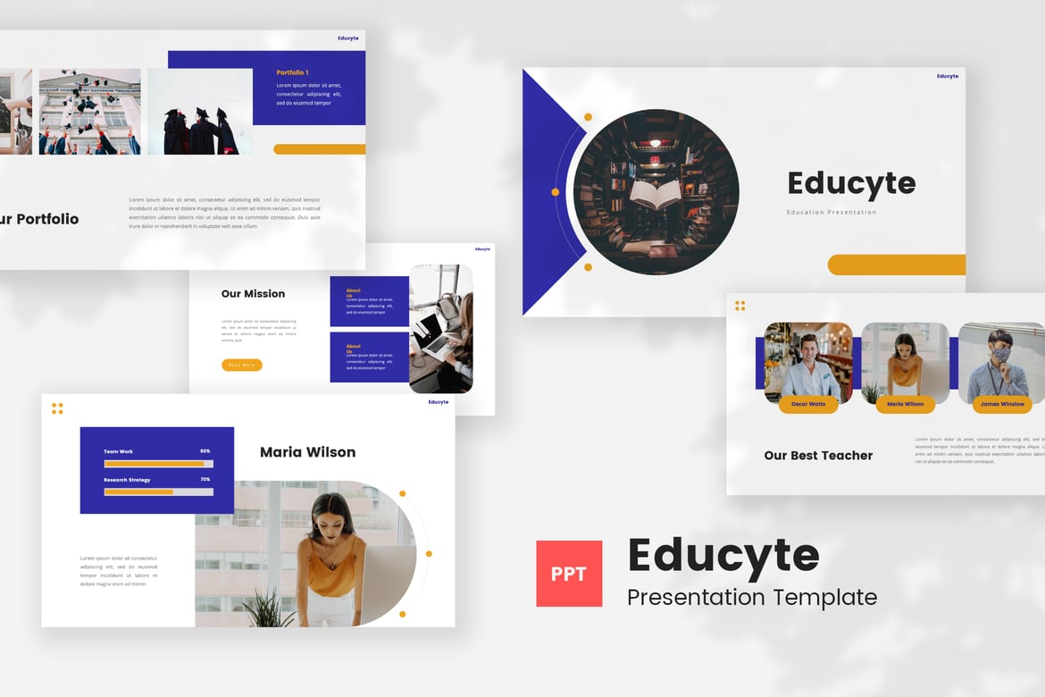 Educyte — Template PowerPoint Pendidikan yang Menarik dan Profesional