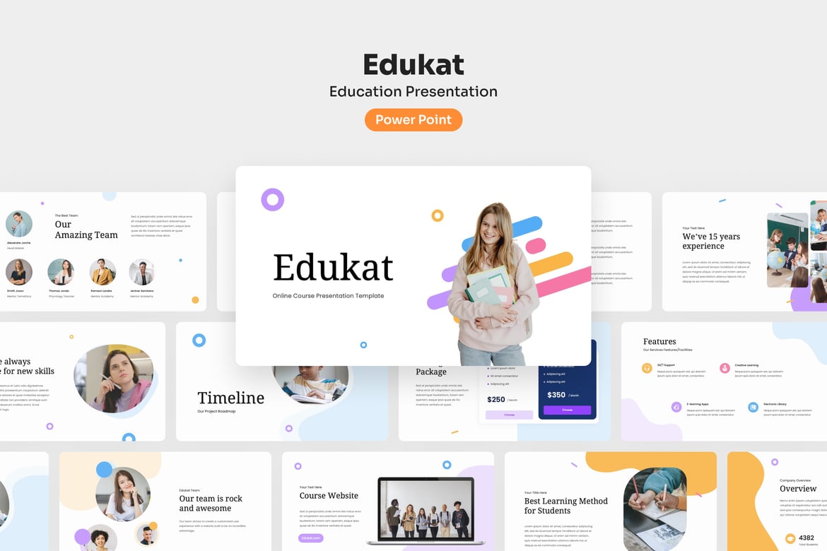 Edukat - Template PowerPoint Presentasi Pendidikan yang Elegan dan Serbaguna