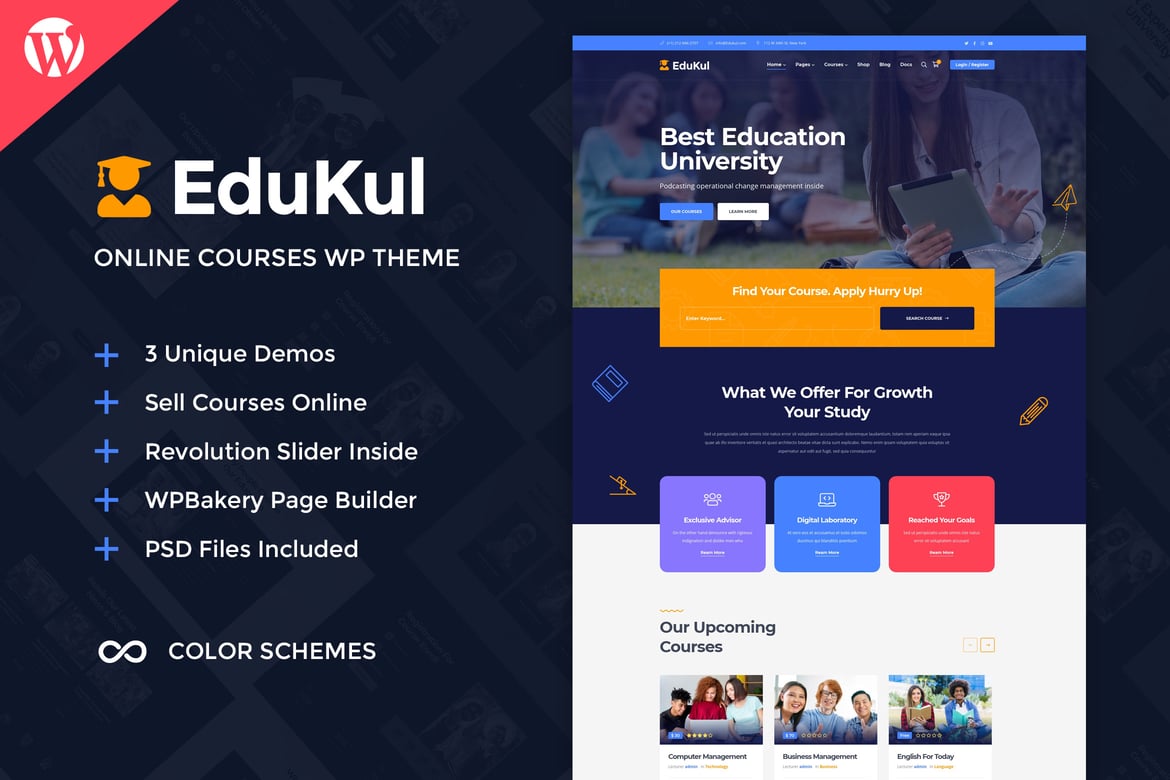 Edukul | Tema WordPress Kursus Online yang Responsif dan Modern
