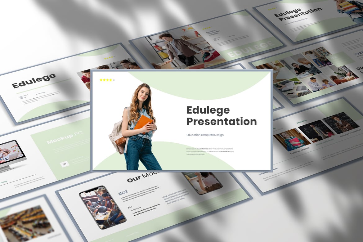 Template Presentasi Bisnis Edulege - PowerPoint yang Menarik